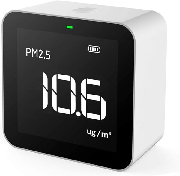 Temtop Air Quality Monitor, M10 Air Quality Detector for PM2.5 HCHO TVOC AQI with Real Time Display/Rechargeable Battery