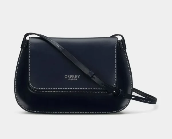 BRAND NEW OSPREY MEAVE LEATHER CROSSBODY BAGS NAVY